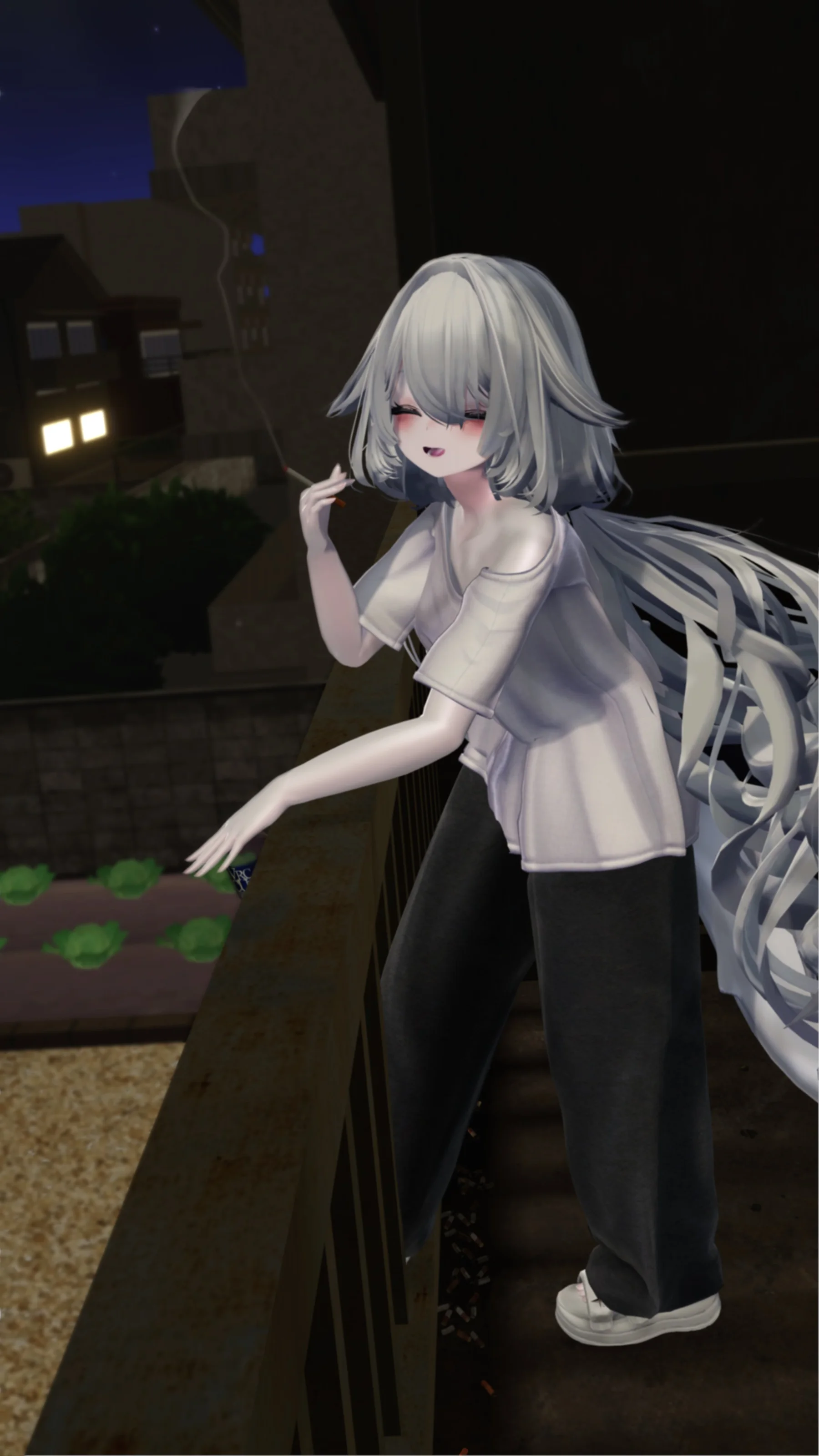 「夏夜の一服」の応募画像