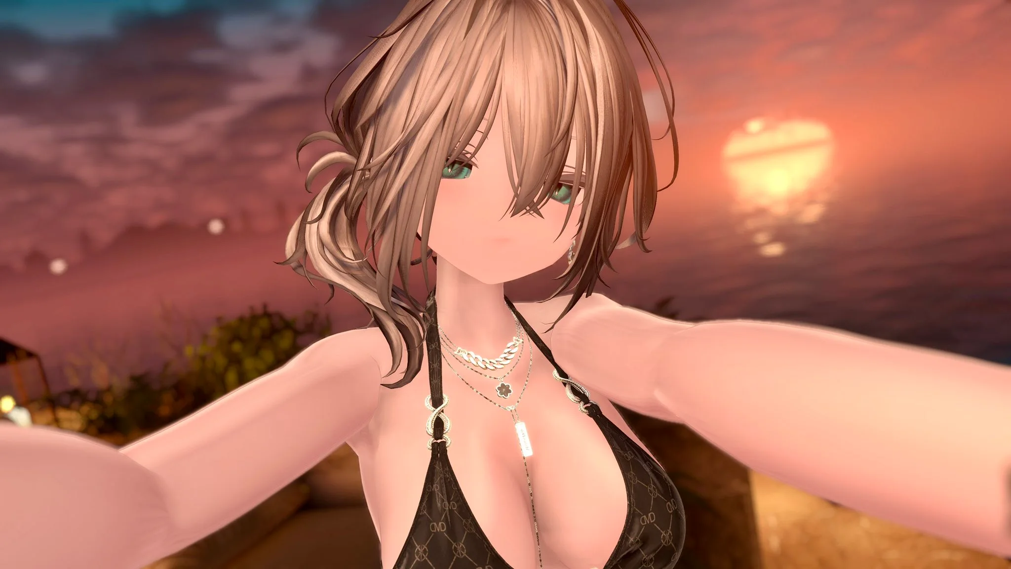 プールサイドにての応募画像